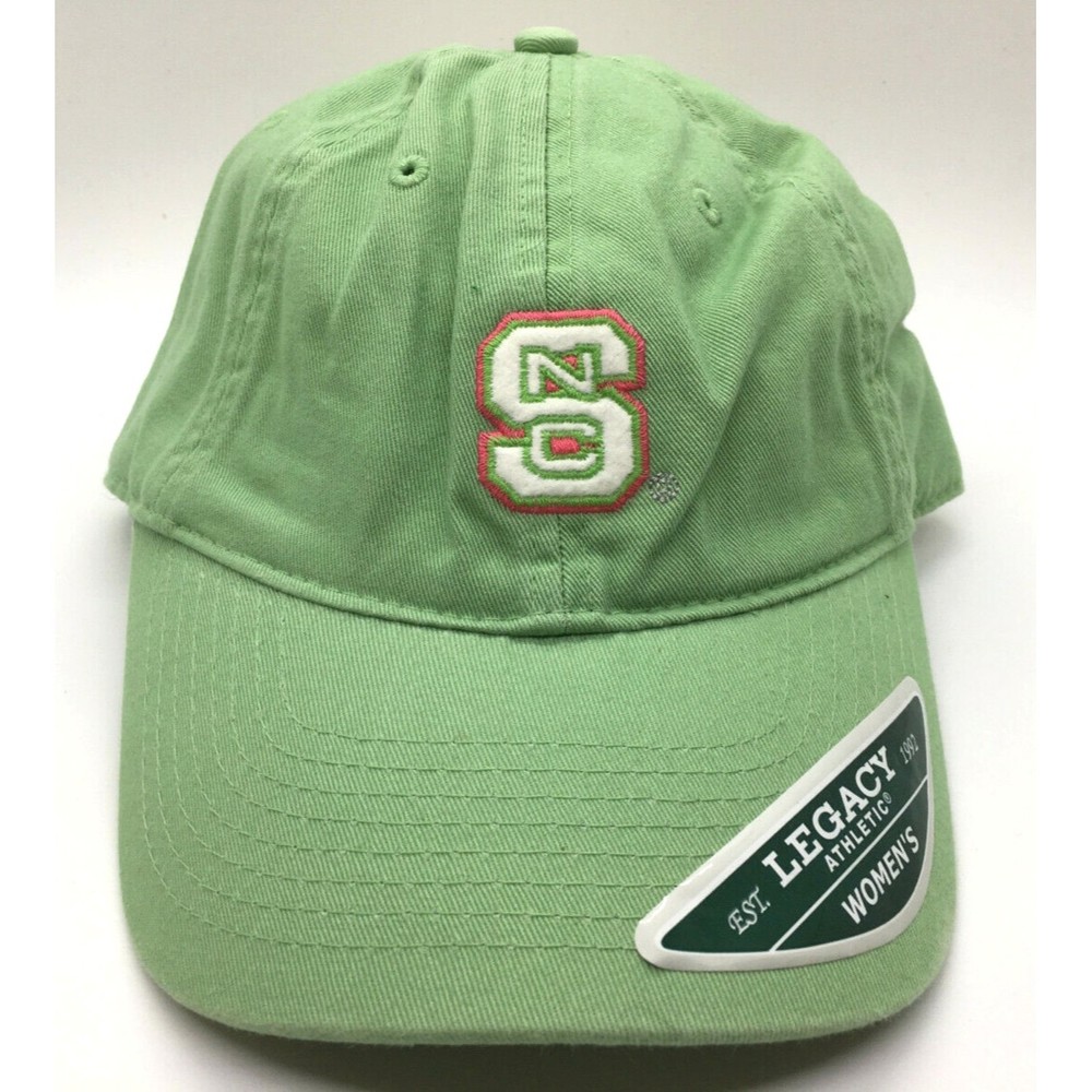 North Carolina State NCSU Wolf Pack Womans Hat Legacy Athletics Green Cotton